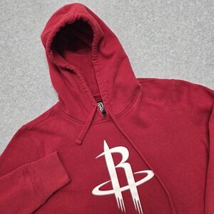 Houston Rockets Red Graphic Hoodie Kids Medium Cotton Polyester Basketball NBA